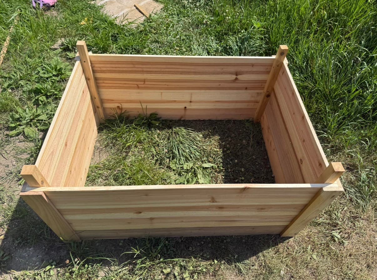 Planter boxes built by Sunrise Wood Creations