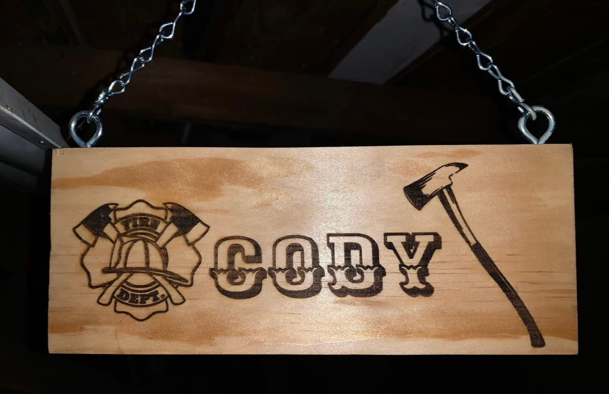 Wooden signs built by Sunrise Wood Creations